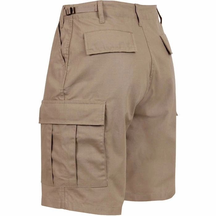 Rothco Khaki - Military Cargo BDU Shorts - Cotton Ripstop 4 Rothco Khaki - Military Cargo BDU Shorts - Cotton Ripstop