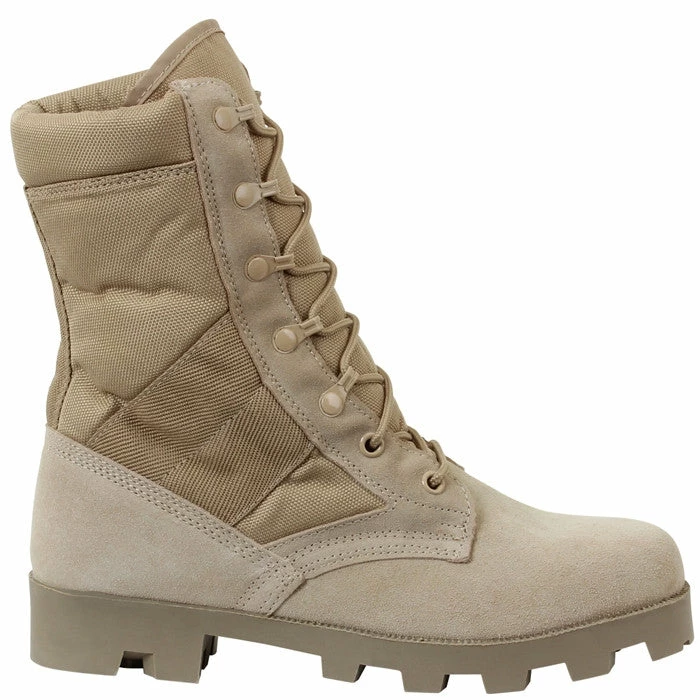 Rothco Desert Tan - Panama Sole Military Speedlace Jungle Boots - Leather 8 In. 3 Rothco Desert Tan - Panama Sole Military Speedlace Jungle Boots - Leather 8 In.