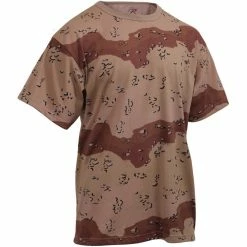 Rothco Shirts Desert Camouflage 6 Color Chocolate Chip Camo Military T-Shirt