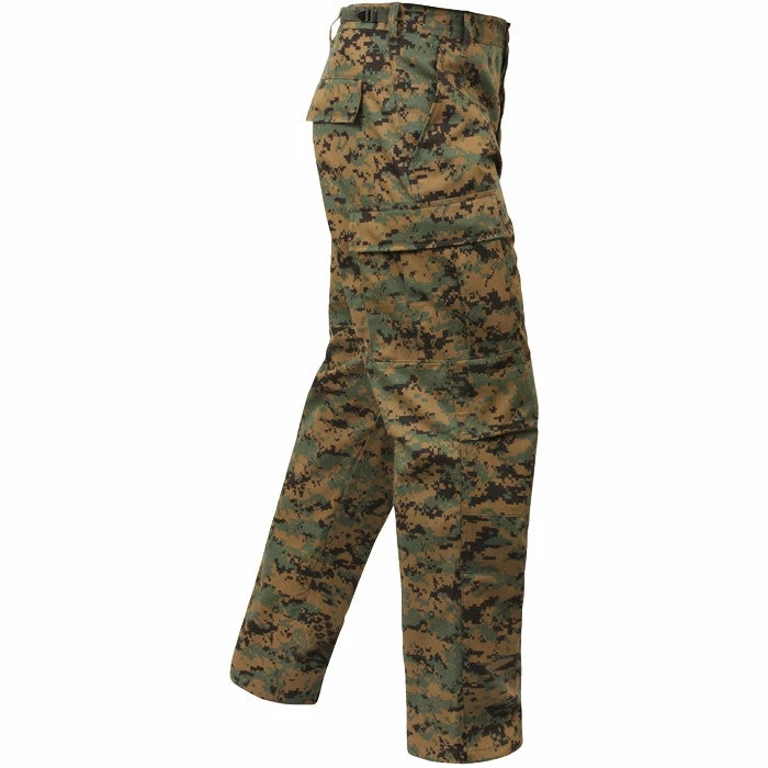 Rothco Digital Woodland Camouflage - Military BDU Pants - Cotton Polyester Twill 5 Rothco Digital Woodland Camouflage - Military BDU Pants - Cotton Polyester Twill