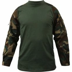 Rothco Shirts Woodland Camouflage - Military Tactical Lightweight Flame Resistant Combat Shirt 11 Rothco Shirts Woodland Camouflage - Military Tactical Lightweight Flame Resistant Combat Shirt