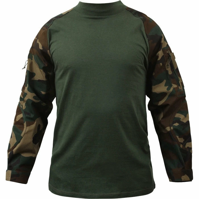 Rothco Shirts Woodland Camouflage - Military Tactical Lightweight Flame Resistant Combat Shirt 7 Rothco Shirts Woodland Camouflage - Military Tactical Lightweight Flame Resistant Combat Shirt