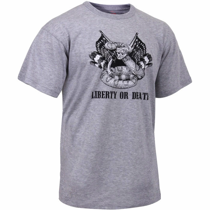 Rothco Grey - 'Liberty Or Death' T-Shirt 3 Rothco Grey - 'Liberty Or Death' T-Shirt