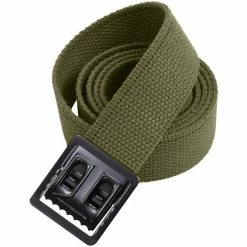 Rothco Belts / Suspenders Olive Drab - Military Web Belt With Black Open Face Buckle