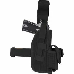 Rothco Black - Tactical 5 In. Drop Leg Beretta Holster Hunting / Shooting Gear