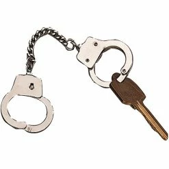 Rothco Key Chains Chrome - Mini Handcuff Key Ring