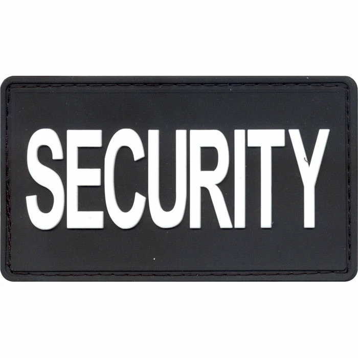 Rothco Patches Black - PVC Security Patch With Hook Back 3 Rothco Patches Black - PVC Security Patch With Hook Back
