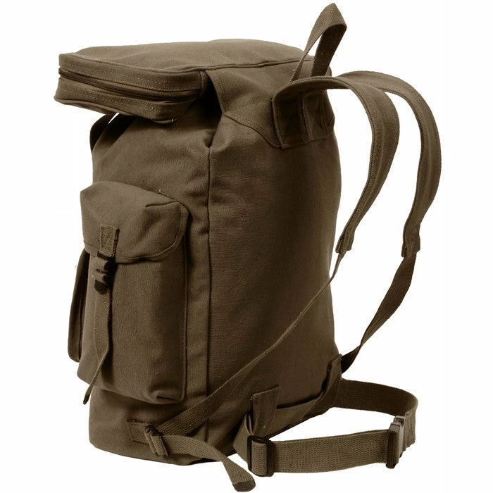 Army Navy Store Earth Brown - European Style Rucksack Backpack 3 Army Navy Store Earth Brown - European Style Rucksack Backpack