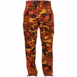 Rothco Savage Orange Camouflage - Military BDU Pants - Polyester Cotton Twill