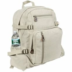 Rothco Bags Khaki - Vintage Military Style Jumbo Backpack