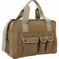 Rothco Mocha Brown Khaki - Vintage Two Tone Canvas Shoulder Tool Bag Bags