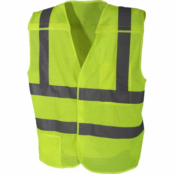 Army Navy Store Vests Safety Green - Reflective 5 Point Breakaway Vest 4 Army Navy Store Vests Safety Green - Reflective 5 Point Breakaway Vest