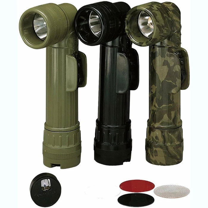 Rothco Flashlights Olive Drab - Genuine GI Military D-Cell Anglehead Flashlight - USA Made 3 Rothco Flashlights Olive Drab - Genuine GI Military D-Cell Anglehead Flashlight - USA Made