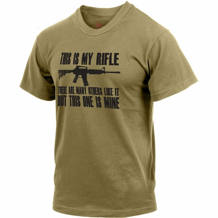 Rothco Shirts Coyote Brown - 'This Is My Rifle' T-Shirt 5 Rothco Shirts Coyote Brown - 'This Is My Rifle' T-Shirt