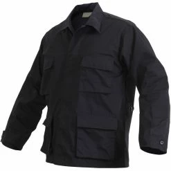 Rothco Shirts Black - Military BDU Shirt - Cotton Ripstop