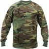 Rothco Woodland Camouflage - Military Long Sleeve T-Shirt Shirts