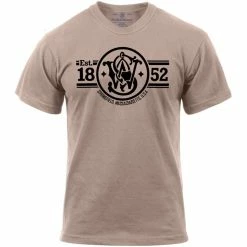 Rothco Smith & Wesson Khaki Established 1852 T-Shirt Shirts