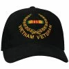 Rothco Black - VIETNAM VETERAN Low Profile Deluxe Adjustable Cap