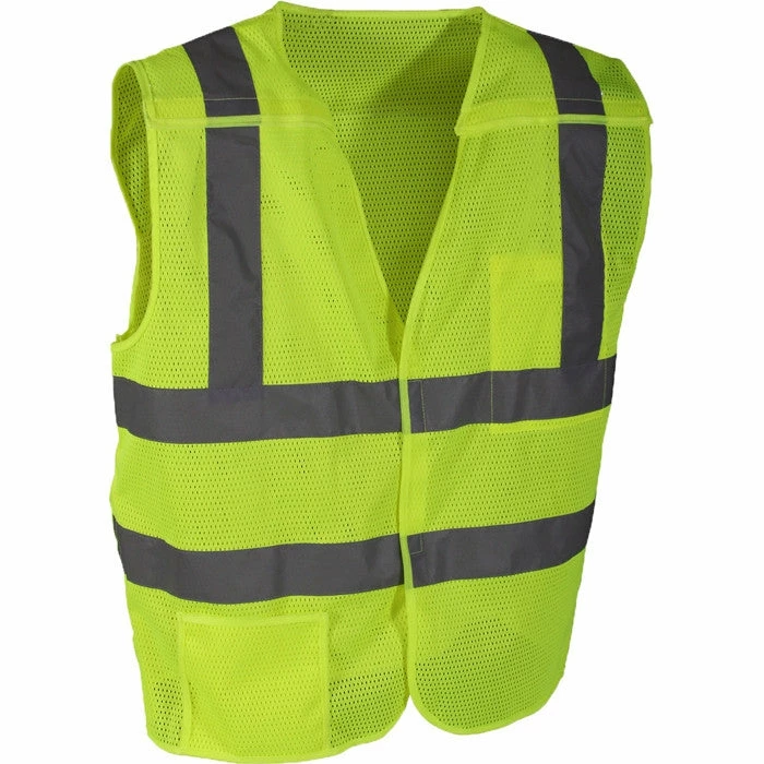 Army Navy Store Vests Safety Green - Reflective 5 Point Breakaway Vest 5 Army Navy Store Vests Safety Green - Reflective 5 Point Breakaway Vest