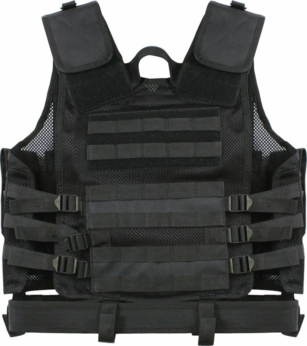 Army Navy Store Black - MOLLE Compatible Cross Draw Tactical Vest 4 Army Navy Store Black - MOLLE Compatible Cross Draw Tactical Vest