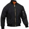 Rothco Jackets / Coats Black - Lightweight Air Force MA-1 Bomber Flight Jacket