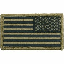 Rothco OCP Camouflage - Reversed US Flag Patch With Hook And Loop Closure