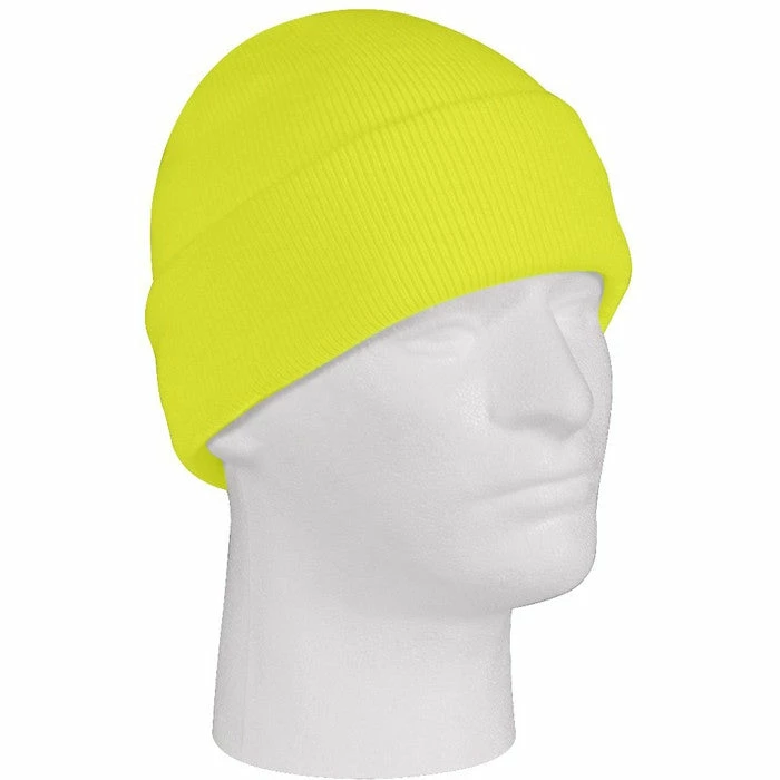 Rothco Safety Green - High Visibility Military Watch Cap - Acrylic Headwear 3 Rothco Safety Green - High Visibility Military Watch Cap - Acrylic Headwear