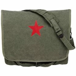 Rothco Bags Olive Drab - Classic Paratrooper Shoulder Bag With Red China Star
