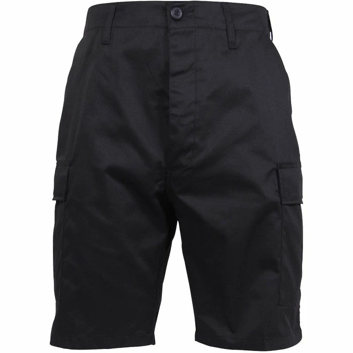 Rothco Black - Military Cargo BDU Shorts - Polyester Cotton Twill 5 Rothco Black - Military Cargo BDU Shorts - Polyester Cotton Twill