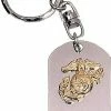Rothco Key Chains Silver - USMC Dog Tag Key Chain With Globe And Anchor Emblem 1 Rothco Key Chains Silver - USMC Dog Tag Key Chain With Globe And Anchor Emblem