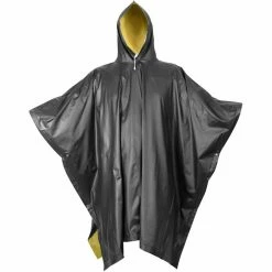 Army Navy Store Black To Yellow - Reversible Wet Weather Rain Poncho - PVC