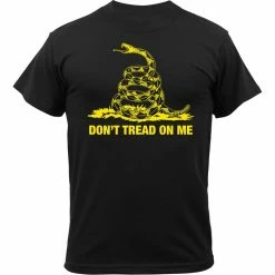 Rothco Shirts Black - Military Vintage DON'T TREAD ON ME T-shirt