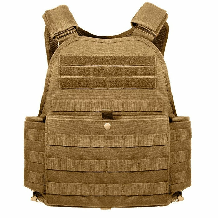 Army Navy Store Coyote Brown - Military Tactical MOLLE Plate Carrier Armor Vest 3 Army Navy Store Coyote Brown - Military Tactical MOLLE Plate Carrier Armor Vest