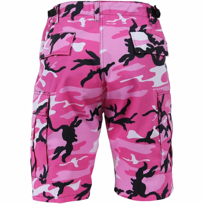 Rothco Pink Camouflage - Military Cargo BDU Shorts - Polyester Cotton Twill 3 Rothco Pink Camouflage - Military Cargo BDU Shorts - Polyester Cotton Twill