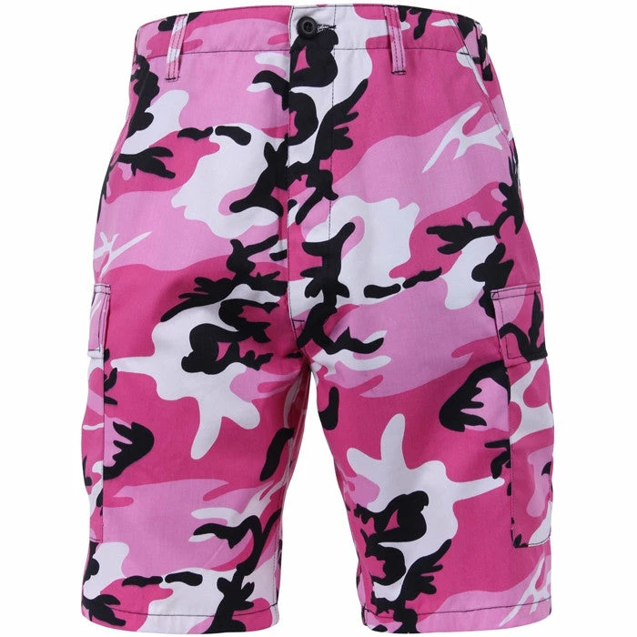 Rothco Pink Camouflage - Military Cargo BDU Shorts - Polyester Cotton Twill 6 Rothco Pink Camouflage - Military Cargo BDU Shorts - Polyester Cotton Twill