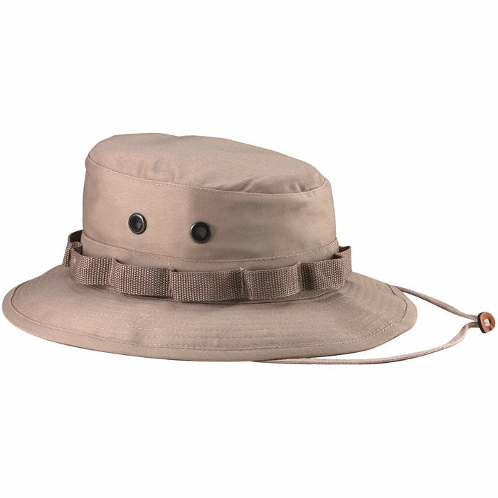 Rothco Headwear Khaki - Military Boonie Hat - Polyester Cotton 3 Rothco Headwear Khaki - Military Boonie Hat - Polyester Cotton