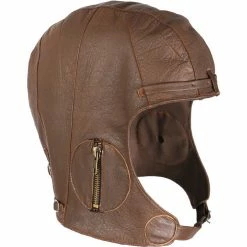 Rothco Brown - WWII Style Leather Pilots Helmet Headwear