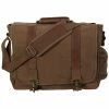 Rothco Bags Earth Brown - Pathfinder Laptop Shoulder Bag - Leather Canvas 2 Rothco Bags Earth Brown - Pathfinder Laptop Shoulder Bag - Leather Canvas