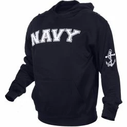 Rothco Shirts Navy Blue - Military US NAVY Pullover Hoodie Sweatshirt