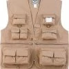 Rothco Khaki - Kids 17 Pocket Fishing And Travel Vest