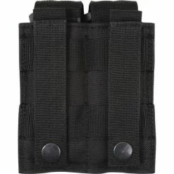 Army Navy Store Law Enforcement Gear Black - Tactical MOLLE Double 9MM Pistol Mag Pouch