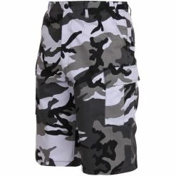 Rothco City Camouflage - Military Long Cargo BDU Shorts - Polyester Cotton Twill