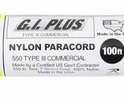 Rothco Neon Yellow - Military Grade 550 LB Tested Type III Paracord Rope 100' - Nylon USA Made