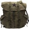 Rothco Olive Drab - Vintage Army Style Backpack With Black Star Emblem