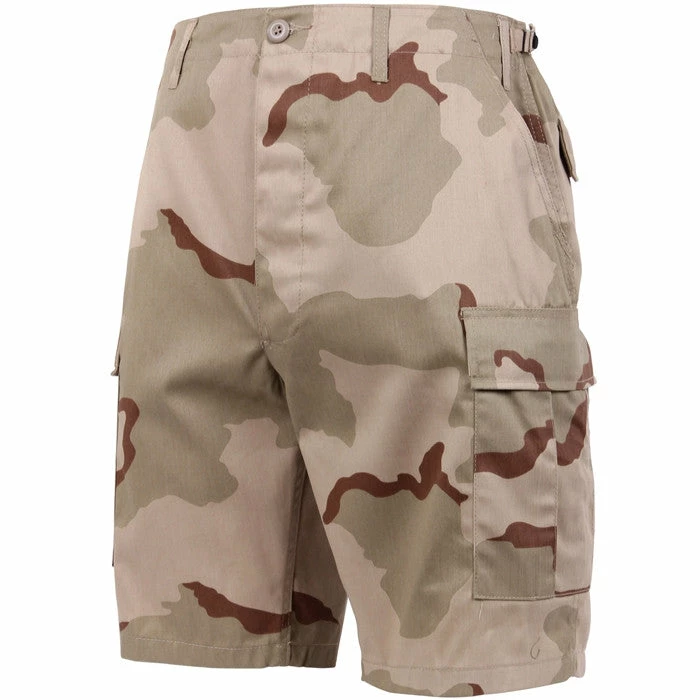 Rothco Tri-Color Desert Camouflage - Military Cargo BDU Shorts - Polyester Cotton Twill 5 Rothco Tri-Color Desert Camouflage - Military Cargo BDU Shorts - Polyester Cotton Twill