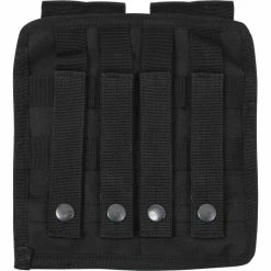 Army Navy Store Black - Tactical MOLLE Double 9MM Pistol Mag Pouch & Inserts Law Enforcement Gear