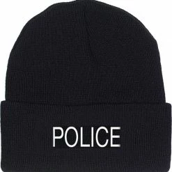 Rothco Headwear Black - Law Enforcement POLICE Watch Adjustable Cap