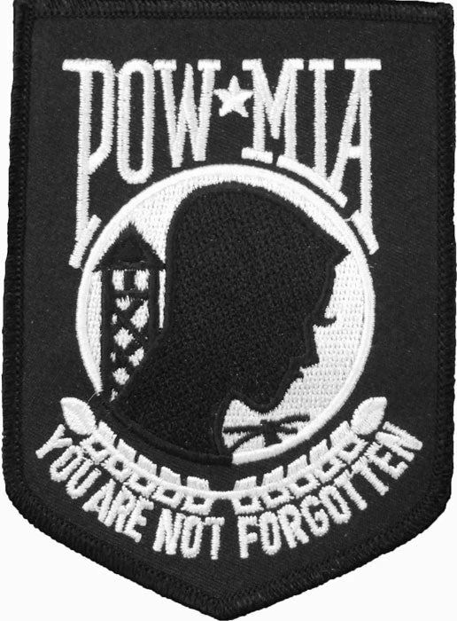 Rothco Black - Military POW MIA Patch 3 Rothco Black - Military POW MIA Patch