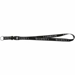 Rothco Black - SECURITY Neck Strap With Key Ring