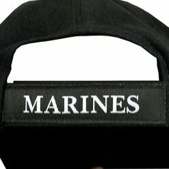 Army Navy Store Black - USMC Deluxe Adjustable Cap With Globe And Anchor Emblem